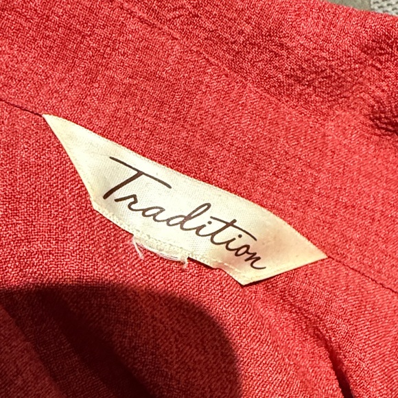 Tradition Red Embroidered Jacket - Picture 6 of 6